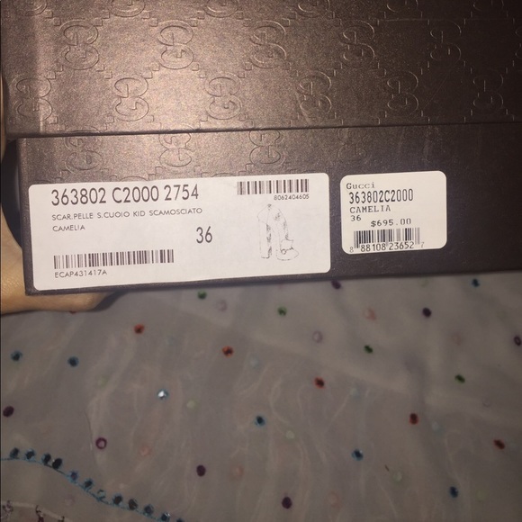 Gucci Camelia Suede Horse-bit Loafer Size 36 - Picture 6 of 6